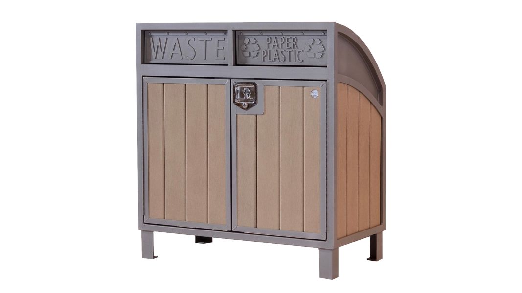 Modena Curved Top Double Recycling Station
